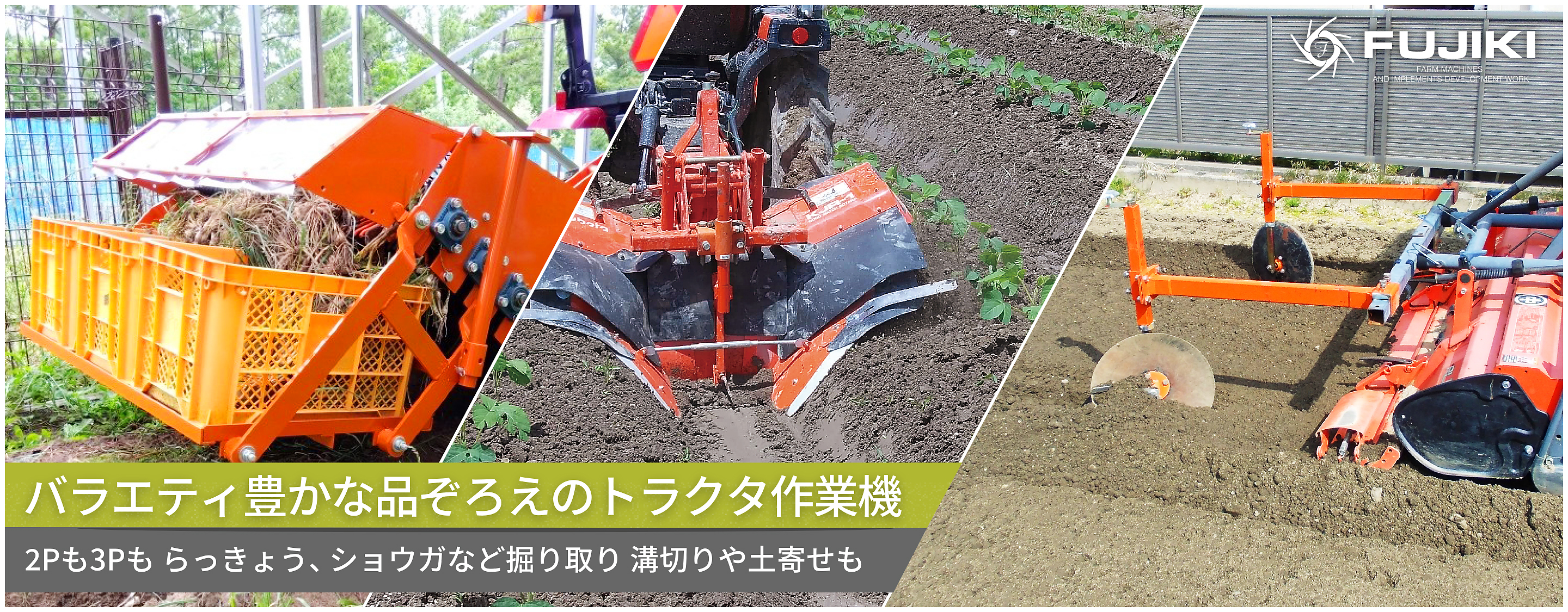 2Pも3Pも らっきょう、ショウガなど掘り取り 溝切りや土寄せも